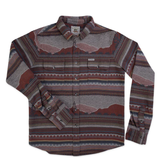 Boquillas Long Sleeve Shirt- Sonora/Red